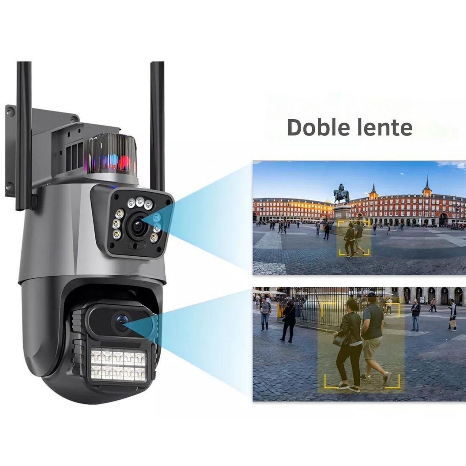 C&aacute;mara Domo Wifi Doble Lente Full Hd Alarma Seguimiento Hcl image number 6.0