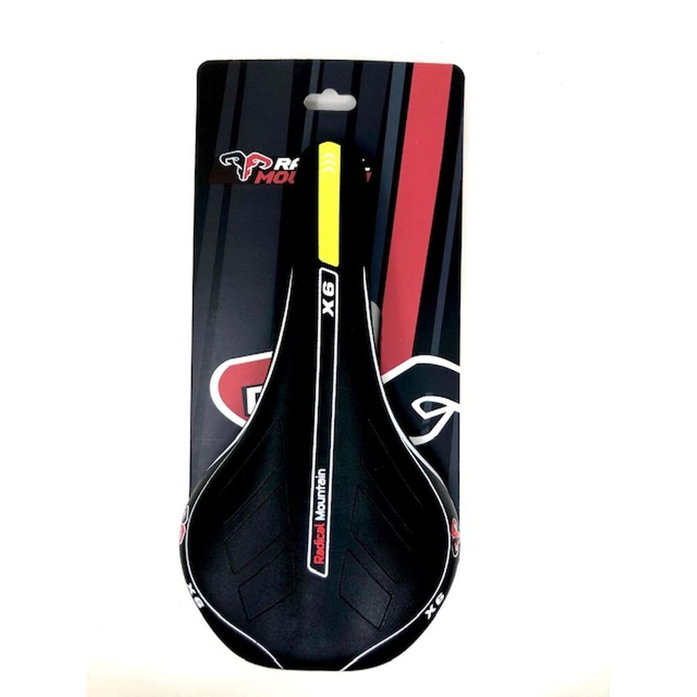 Asiento Mtb Negro/amarillo Radical Mountain image number 3.0