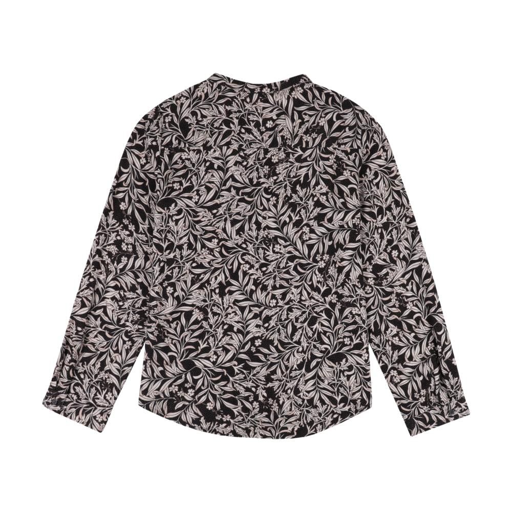Blusa Full Print Manga Larga Roll Up Cuello V Mujer Geeps image number 1.0