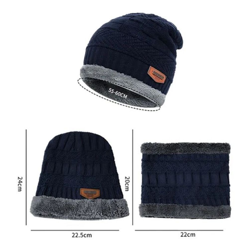 Set Calentador Gorro Mas Bufanda De Cuello Invierno Unisex image number 1.0