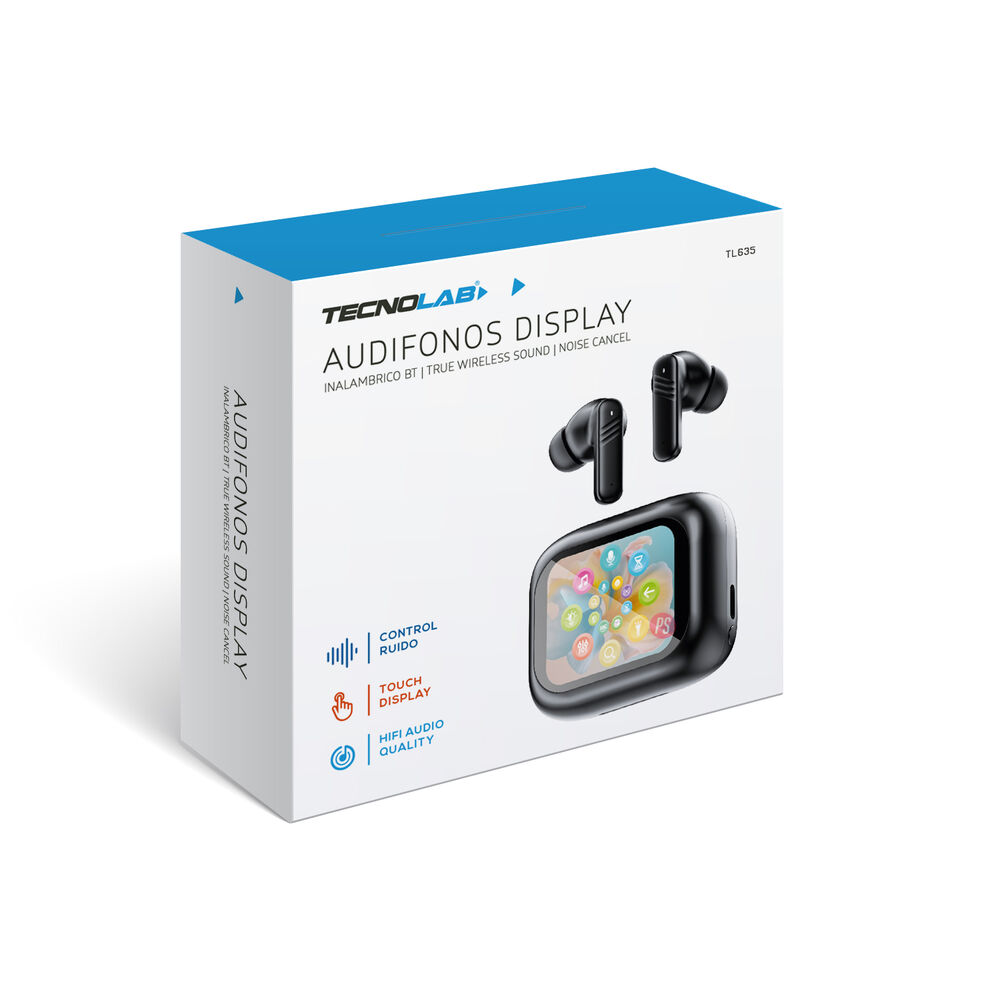 Aud&iacute;fonos Bluetooth Con Pantalla Touch Y Anc Negros - Ps image number 3.0