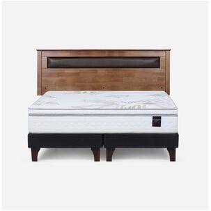Cama Europea Rosen Art 4 / King / Base Dividida + Respaldo