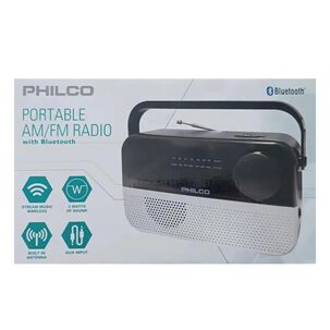 Radio Portatil Am Fm Bluetooth Aux Negro Cr220b