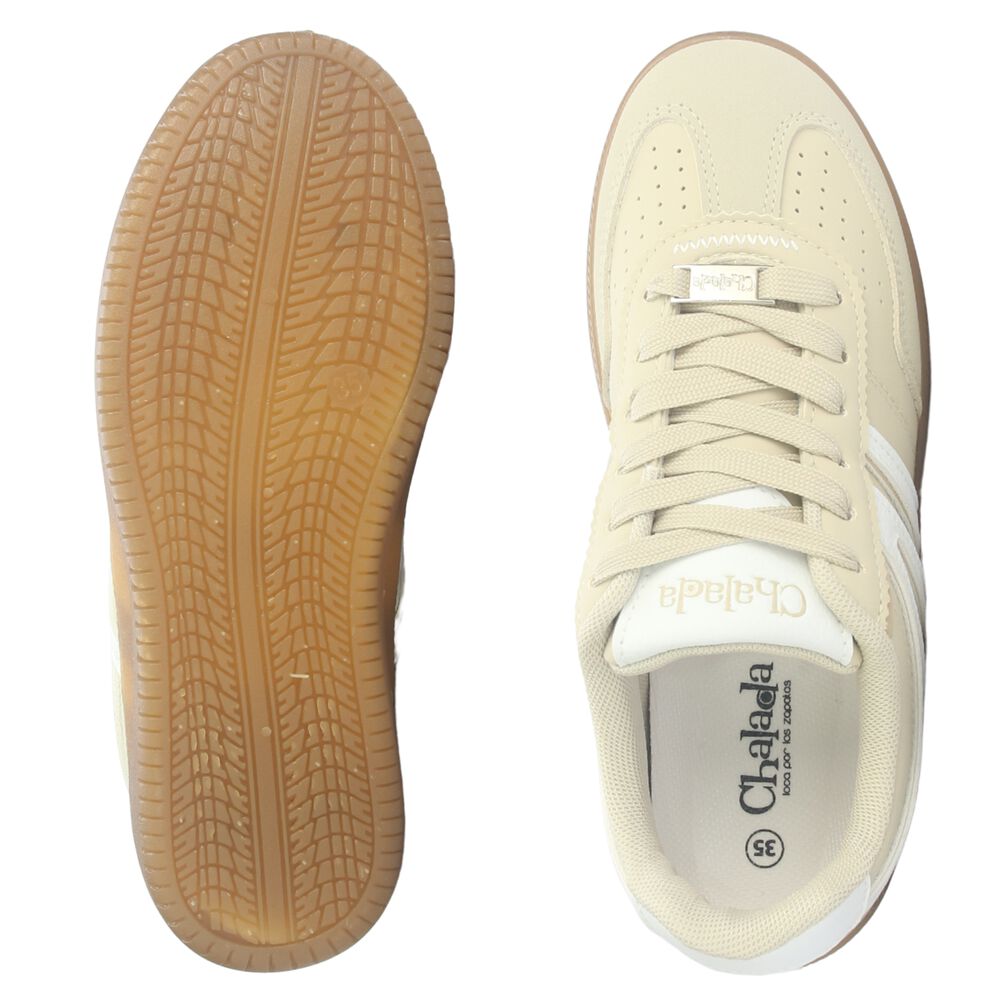 Zapatilla Mujer Chalada Aru-1 Beige Urbano image number 6.0