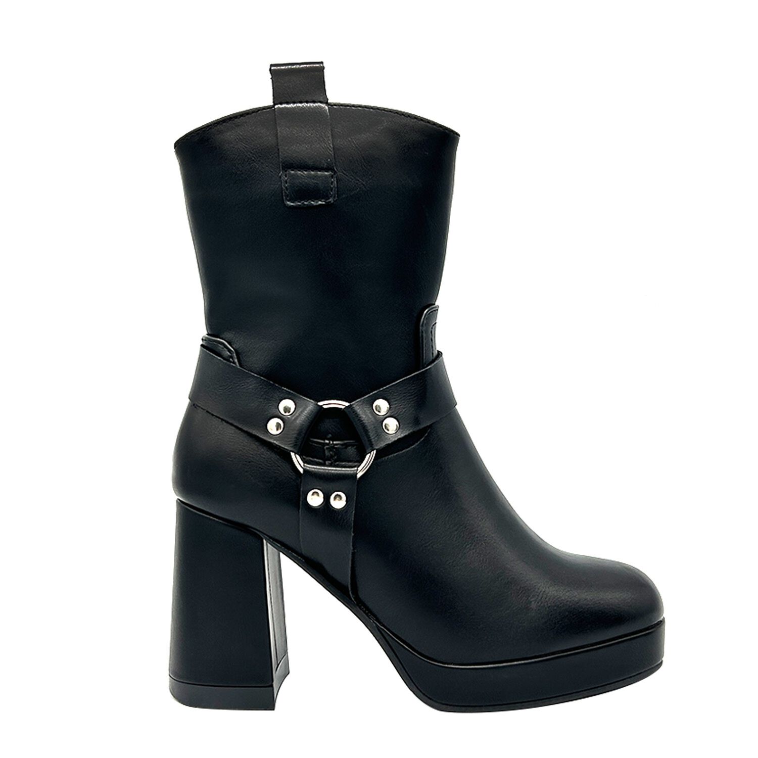 Bota Para Mujer Color Negro Con Plataforma Y Detalles image number 2.0