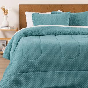 Plum&oacute;n Sherpa Mashini Corduroy Coral / 2 Plazas