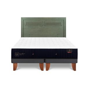 Cama Europea Cic Linea Premium / 2 Plazas / Base Dividida + Respaldo