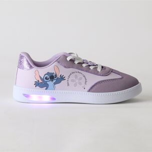 Zapatilla Luces Ni&ntilde;a Flor Lilo & Stitch Morado Disney