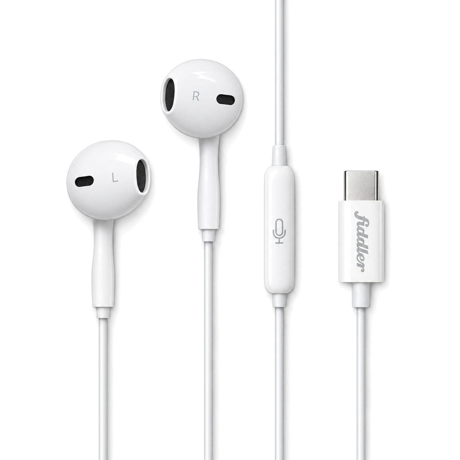 Aud&iacute;fonos Usb-c Con Micr&oacute;fono Fiddler Fd-c Blanco image number 0.0