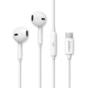 Aud&iacute;fonos Usb-c Con Micr&oacute;fono Fiddler Fd-c Blanco