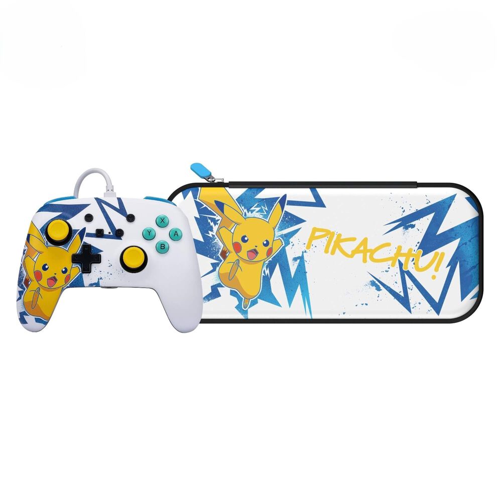 Powera Control Alámbrico Y Estuche Slim Case Oficial Pikachu Para Nintendo Switch image number 8.0