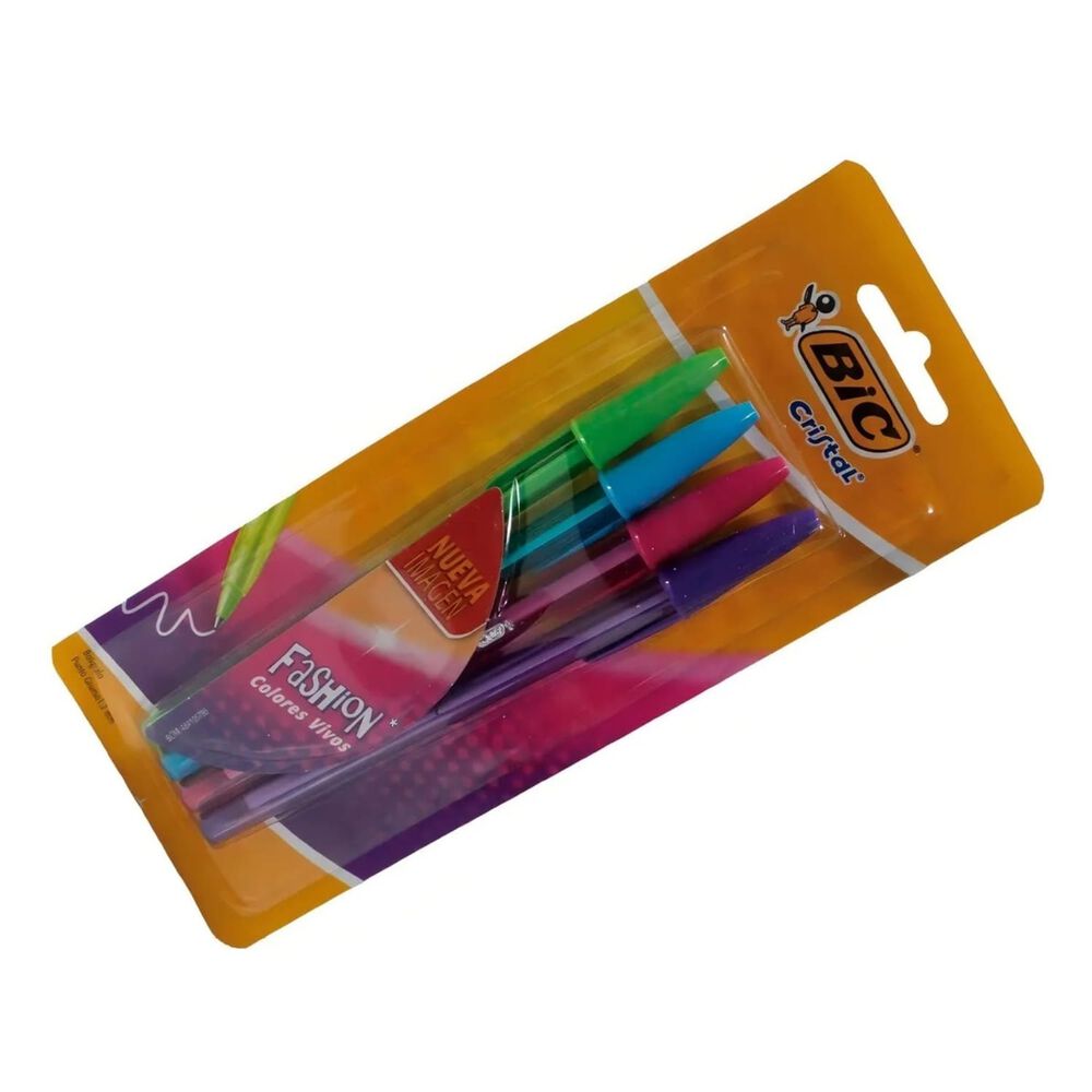 Pack X 4 Blister 4 Bolígrafos Fashion Surtido Bic image number 2.0
