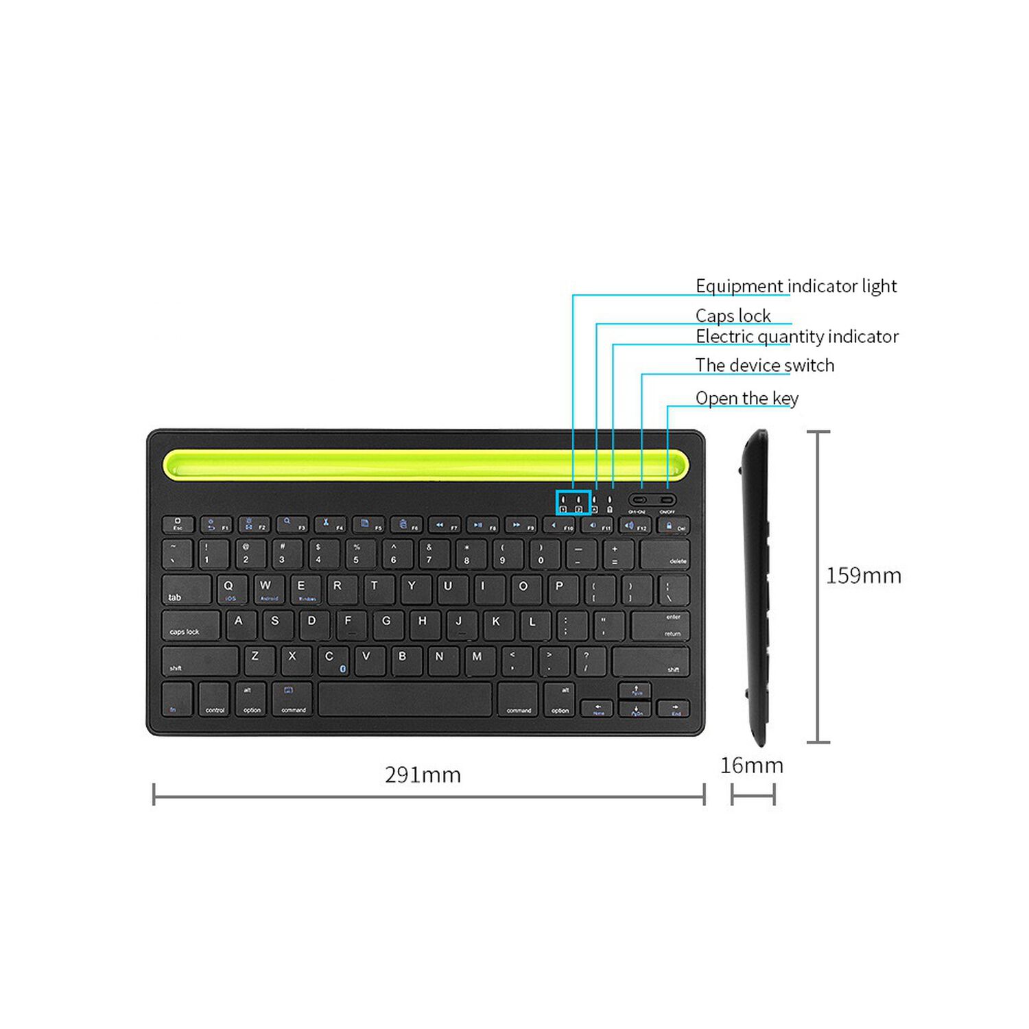 Teclado Inal&aacute;mbrico Bluetooth Multi Plataformas / Smart Tv image number 3.0