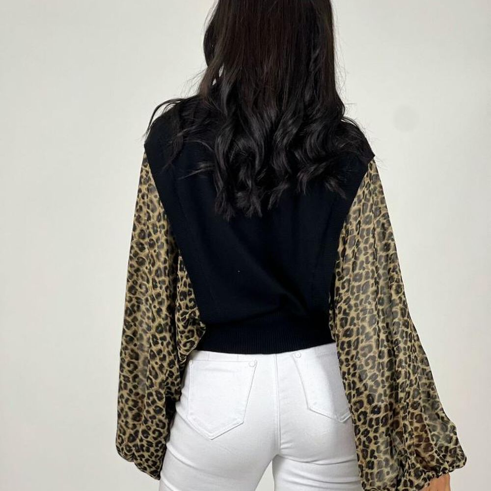 Polera Spandex Mangas Print image number 6.0