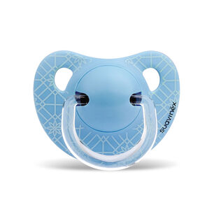 Chupete Anatomico Silicona 6-18m + Broche Redondo Panda Trama Blanco