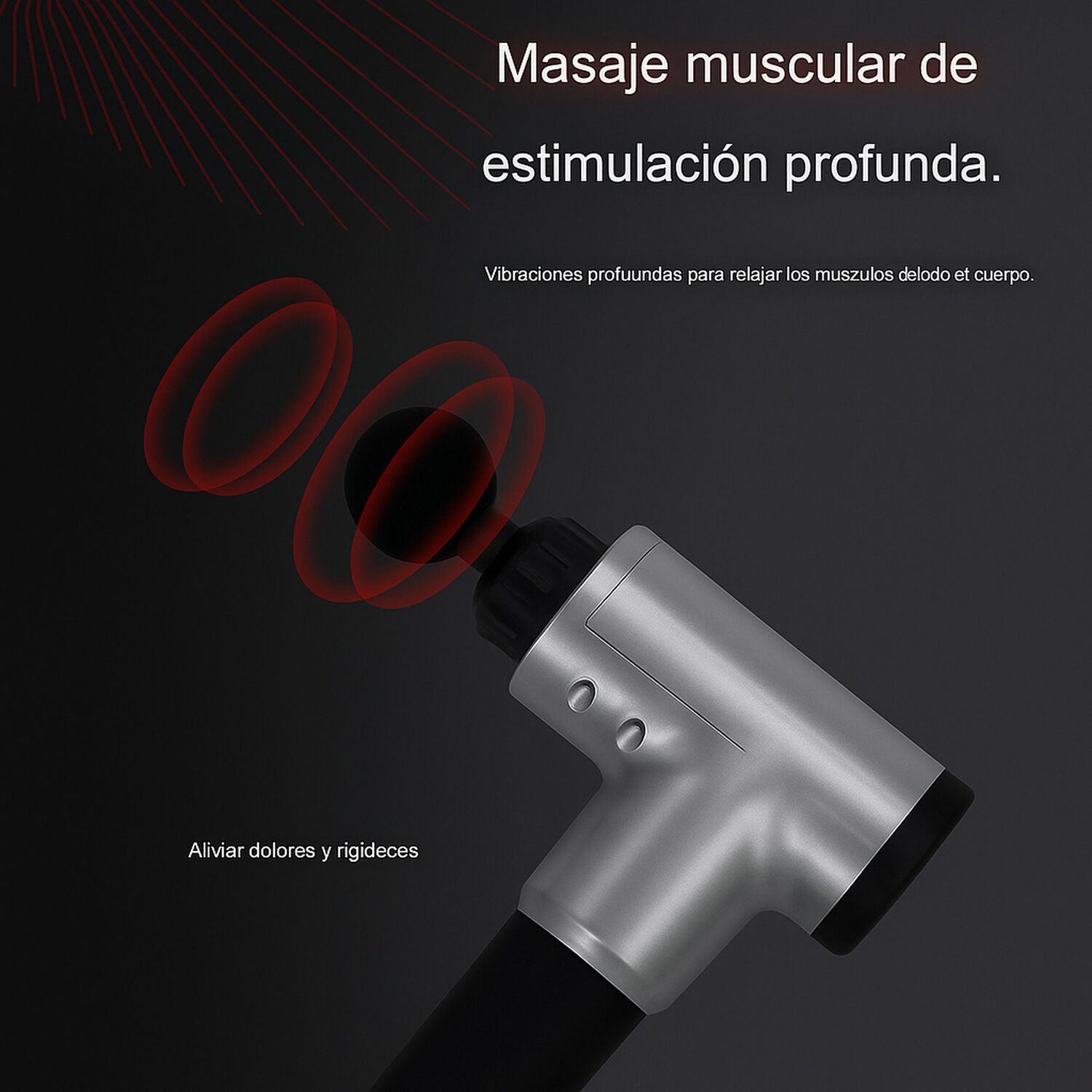 Pistola Masajeadora Corporal Port&aacute;til Relajaci&oacute;n Muscular image number 5.0