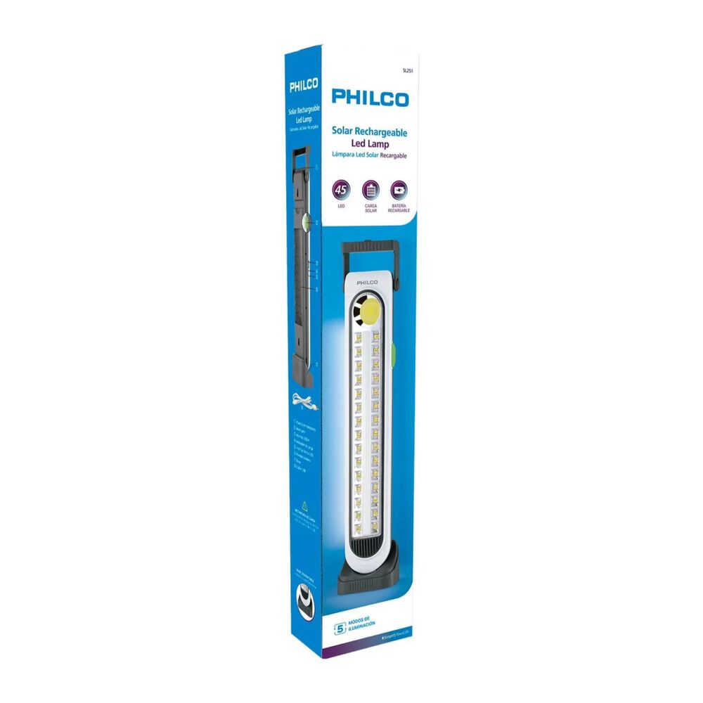 Lampara Led Solar 45led Usb Blanco Sl251 image number 5.0