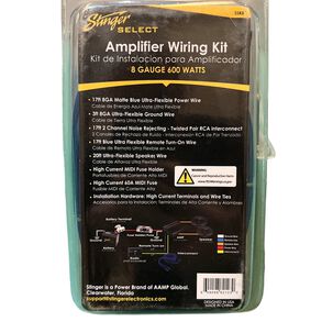 Kit De Cables Instalacion Stinger Ssk8 De 8 Gauge