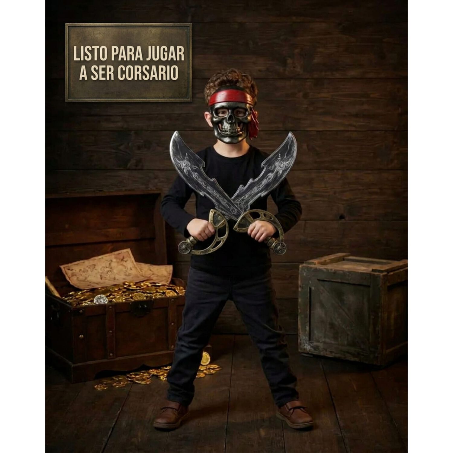 Disfraz Cosplay Pirata Corsario Piratas Infantiles Todos Ni&ntilde;o image number 66.0