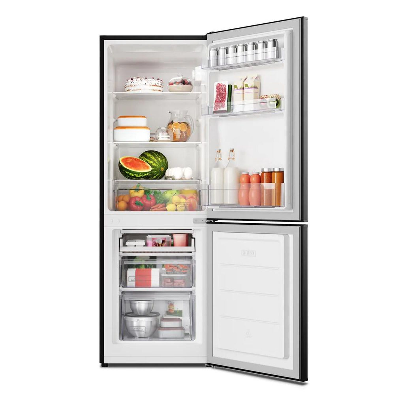 Refrigerador Mademsa 173l Fr&iacute;o Directo Bottom Freezer Med165b Negro image number 2.0