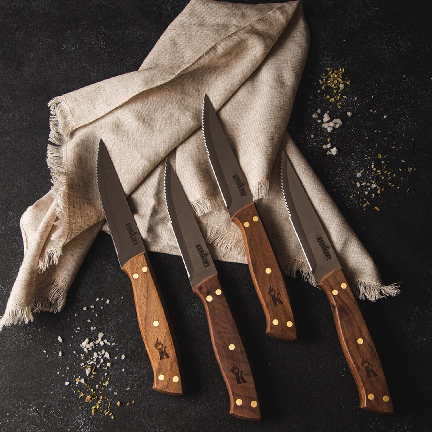 Set 4 Cuchillos 5" Para Asado image number 1.0
