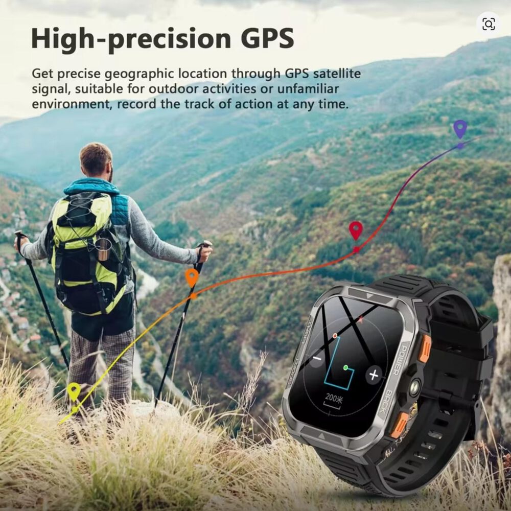 Blackview W80 Pro: Smartwatch Rugerizado, Batería 15 Días image number 7.0