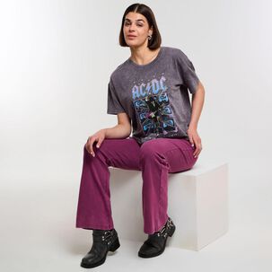 Polera Manga Corta Cuello Redondo Mujer Rolly Go Polera Manga Corta Cuello Redondo Mujer Rolly Go
