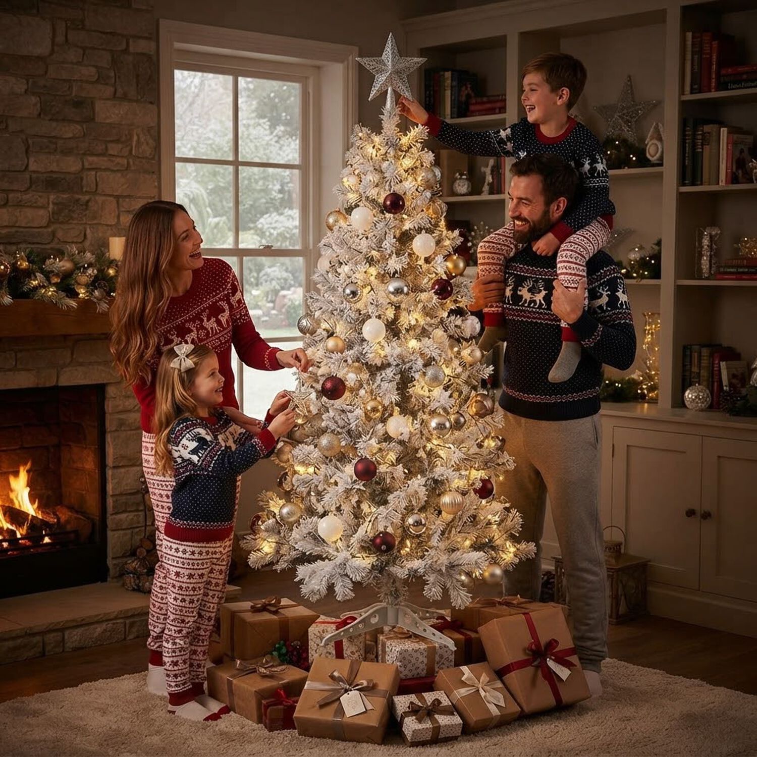 &Aacute;rbol Navide&ntilde;o Blanco 2.10 Cm Artificial Frondoso image number 6.0