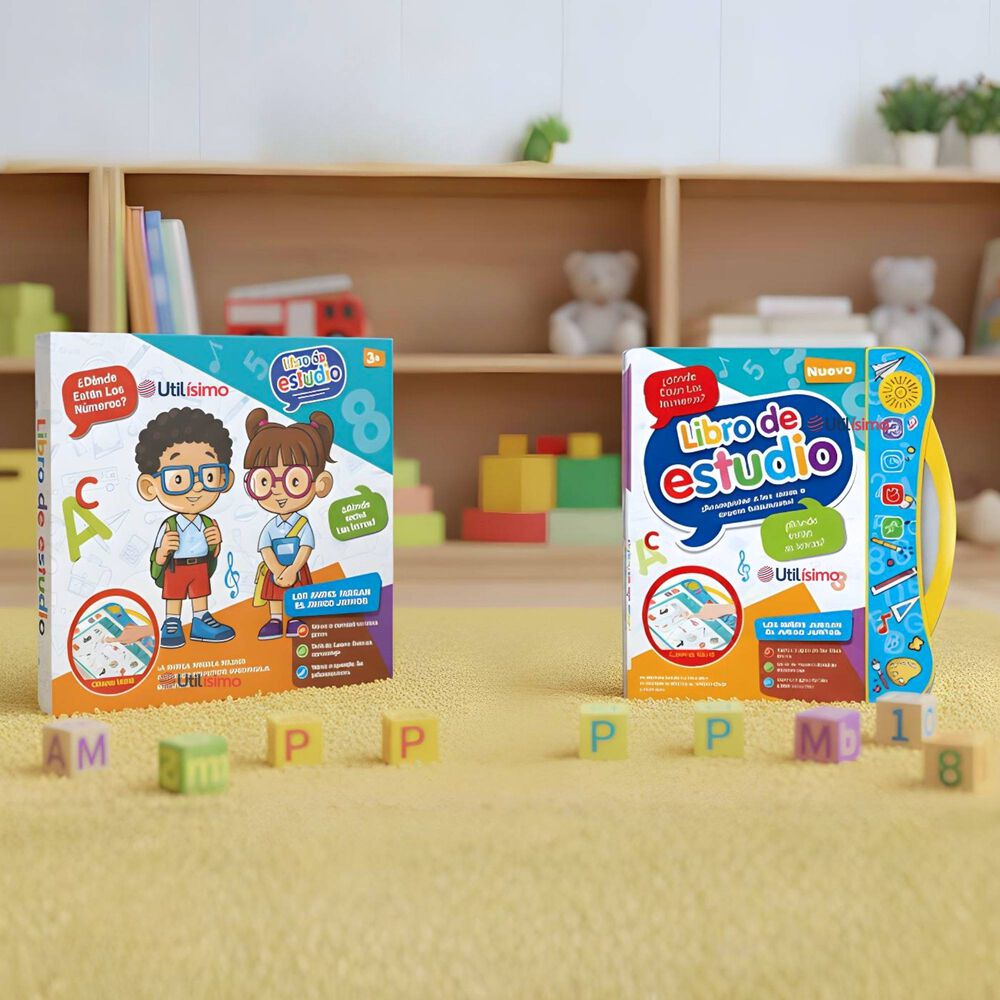 Libro Did&aacute;ctico Interactivo Aprendizaje Biling&uuml;e Juguete Para Ni&ntilde;os image number 0.0