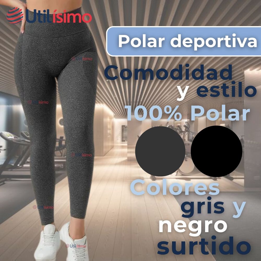 Calza Leggings Push Up Cintura Alta Polar Deportiva Premium Surtido Mujer image number 1.0