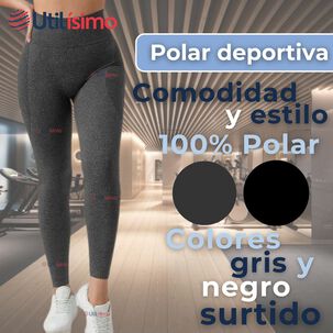 Calza Leggings Push Up Cintura Alta Polar Deportiva Premium Surtido Mujer