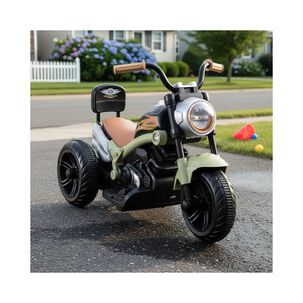 Moto El&eacute;ctrica Chopper Verde Bebesit