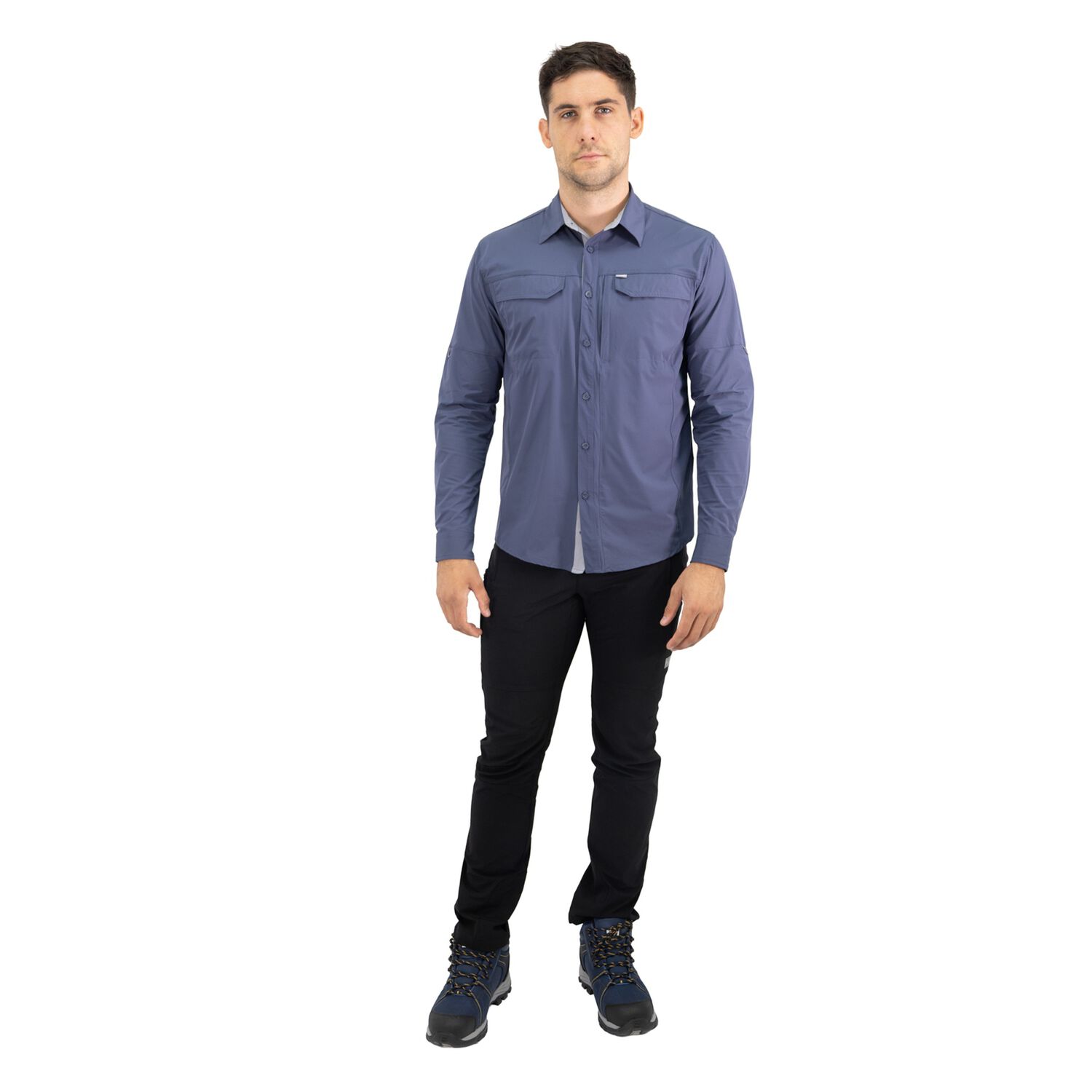 Camisa Hw Antakari Spandex Azul image number 5.0