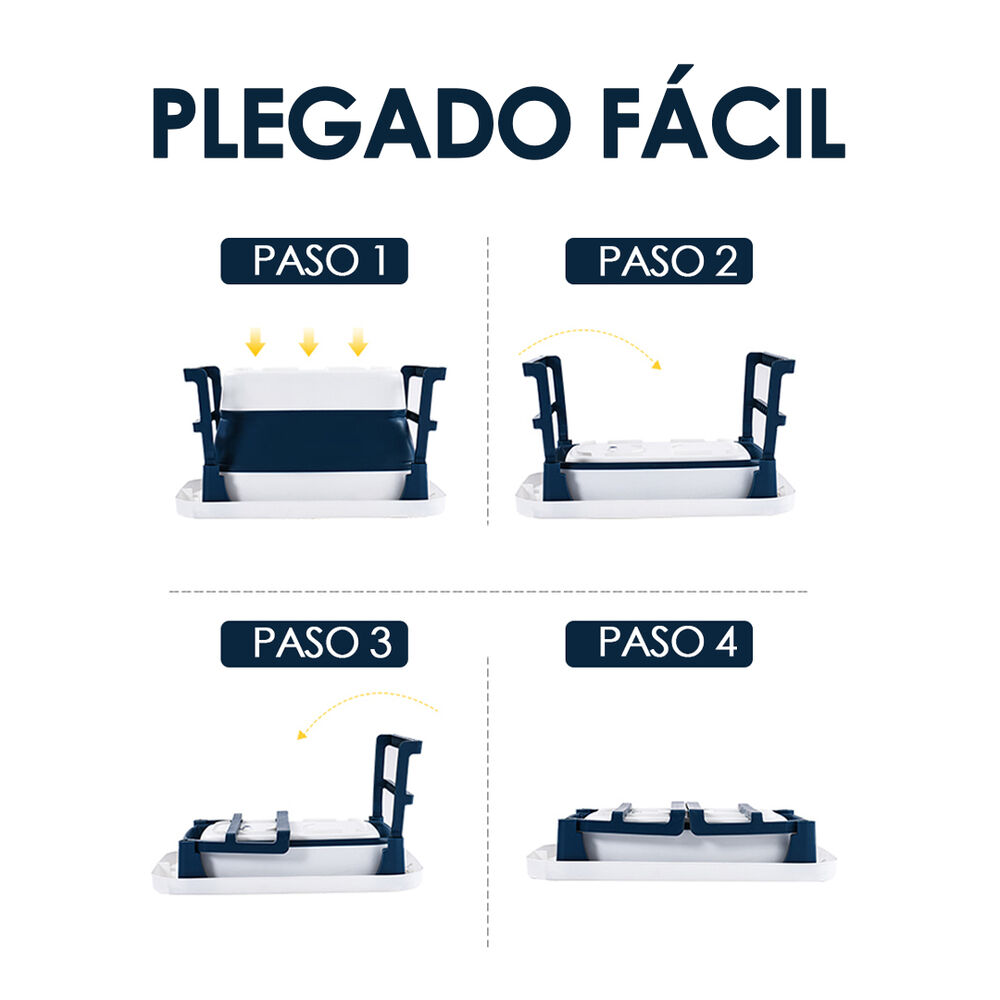 Bañera Plegable Bebé Con Termometro Asiento Rojo Babymine image number 3.0