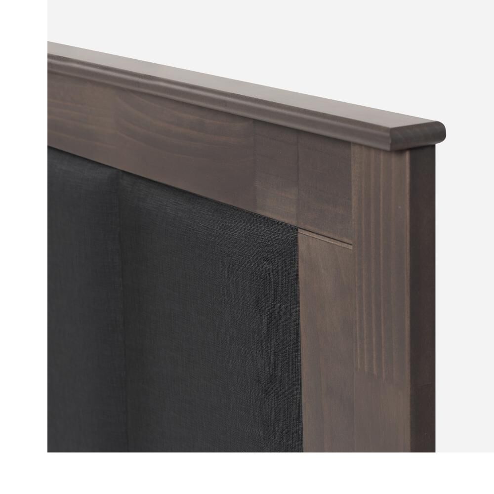 Cama Europea Rosen Indie / King / Base Dividida  + Respaldo Rachel Gris image number 3.0