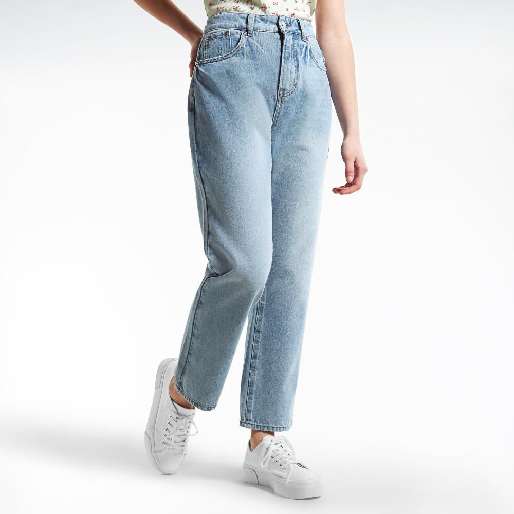 Jeans Tiro Alto Recto Mujer Freedom image number 2.0