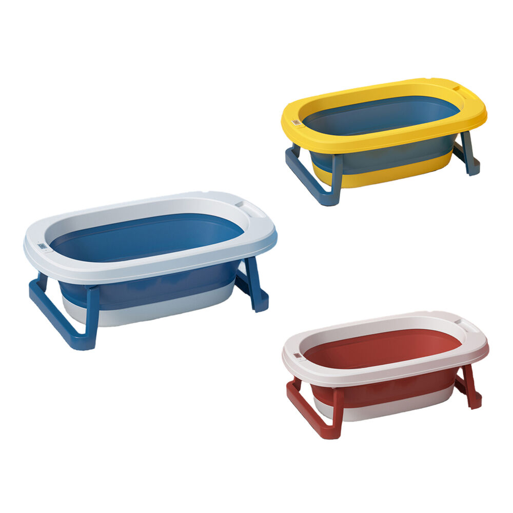 Ba&ntilde;era Plegable Beb&eacute; Con Termometro Y Mas Amarillo Babymine image number 8.0