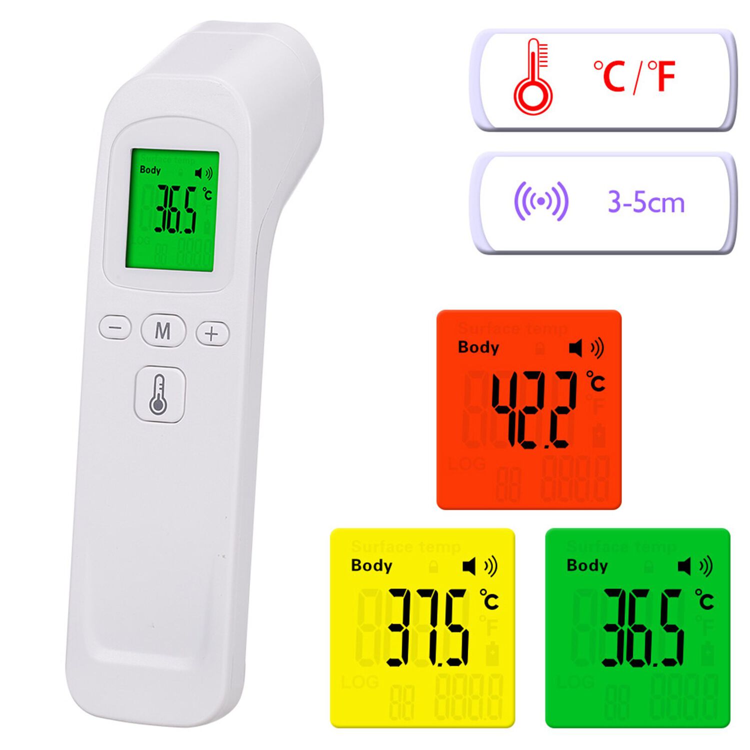 Term&oacute;metro Infrarrojo Digital Corporal Para Bebes, Ni&ntilde;os Y Adultos image number 2.0