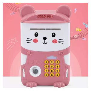 Alcanc&iacute;a Electr&oacute;nica Gatitos Ni&ntilde;os Huella Clave Num&eacute;rica