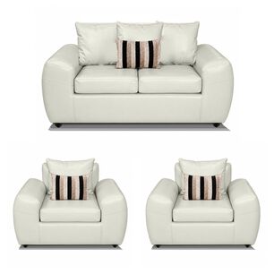 Juego De Living Elegant Detail Houston Pu / 4 Cuerpos
