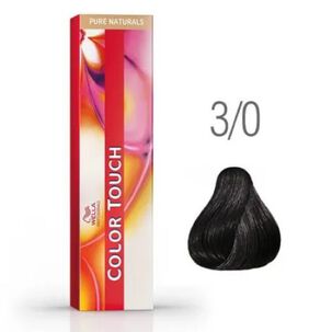 Tinte Para Cabello Wella Color Touch 3/0 Casta&ntilde;o Oscuro 60ml