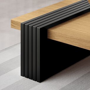Mesa De Centro Praga Freijo-pretto 107x60x33 Cm