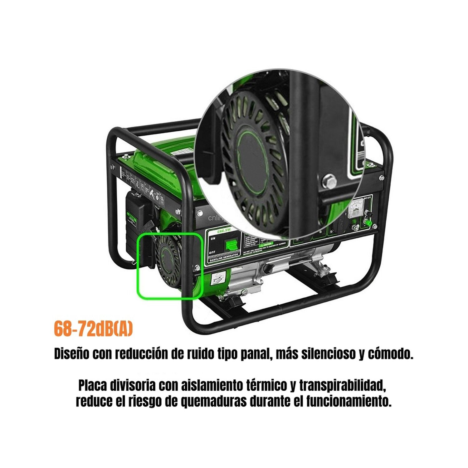 Generador El&eacute;ctrico A Gasolina Ohv 3500w Hd Amarillo image number 5.0