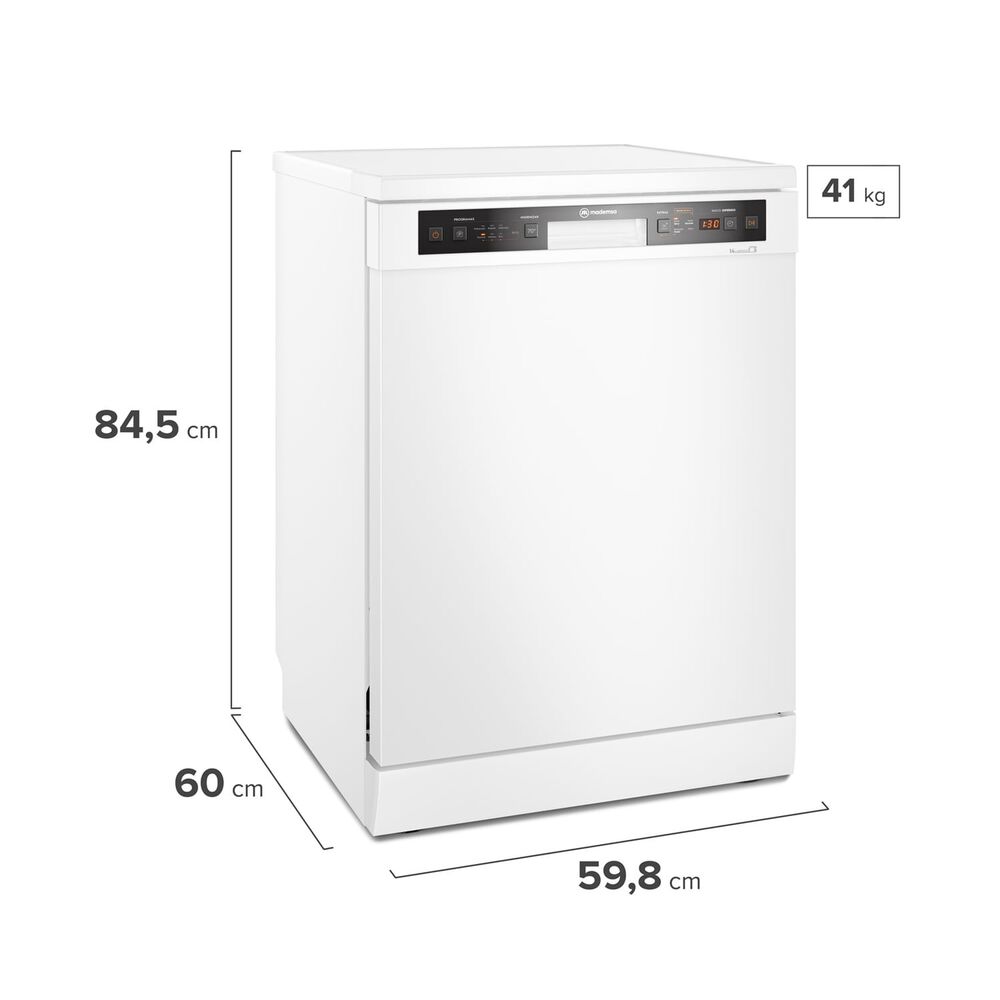 Lavavajillas Mademsa 14 Cubiertos Blanco 14 Bzg image number 1.0