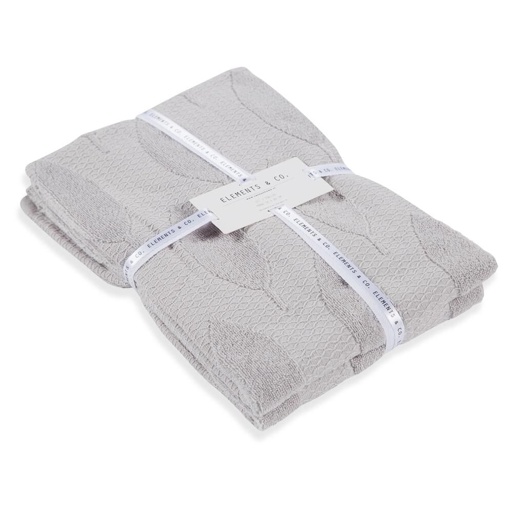 Juego De Toallas Element By Leave Gray  / Baño/ 50 x70  Cm image number 2.0