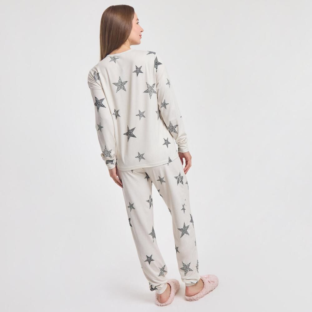 Pijama Estampado Manga Larga Mujer Geeps image number 3.0