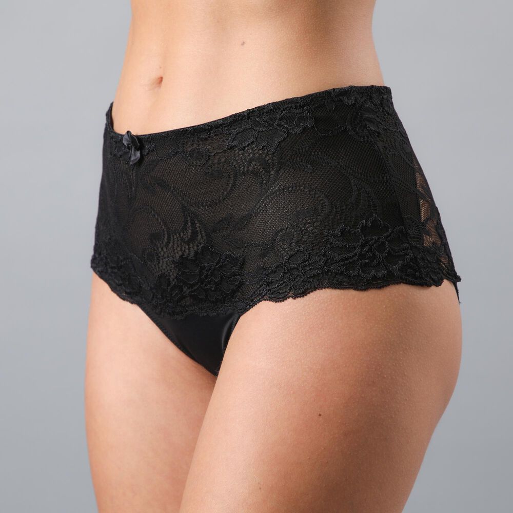 Pack 2x Calzon Con Microfibra Y Blonda Mujer Flores 10758-2 image number 0.0