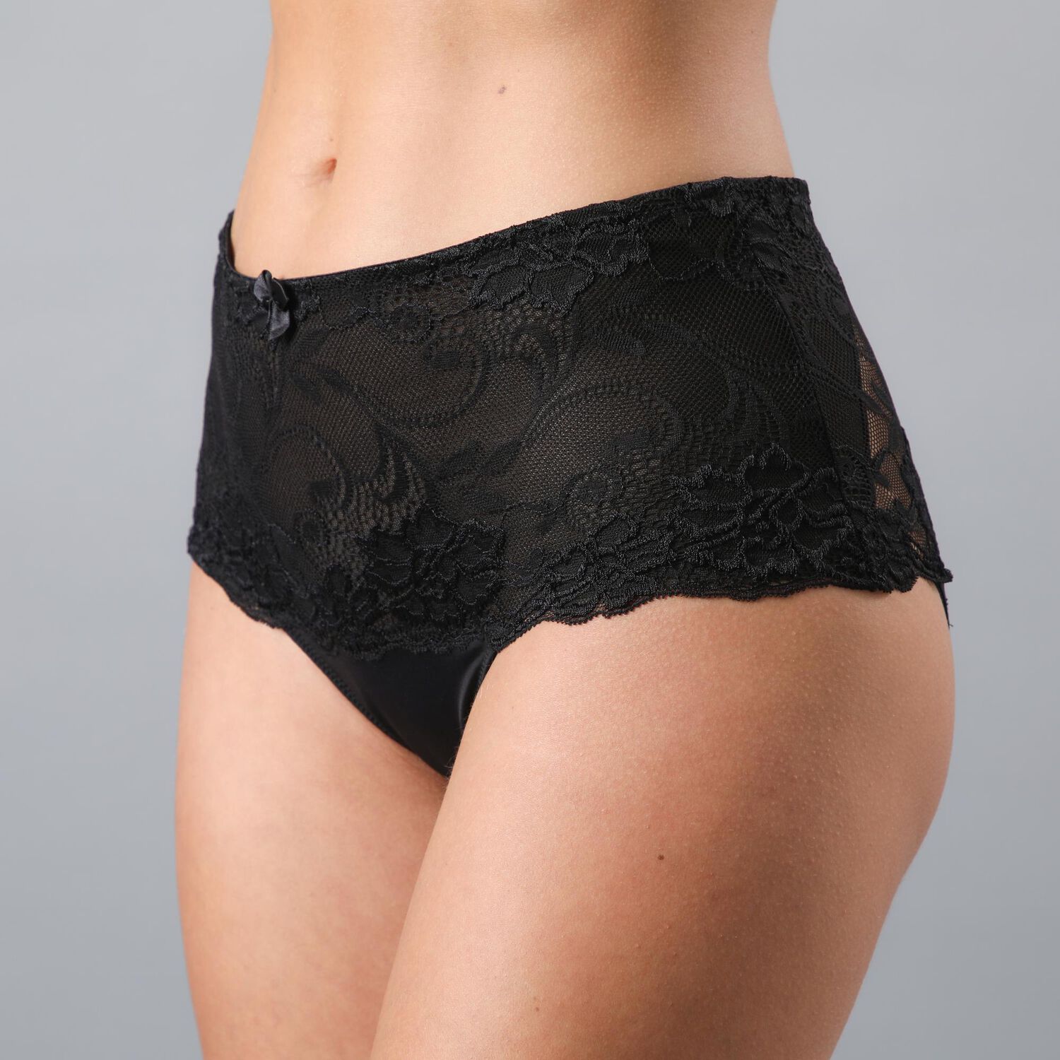 Pack 2x Calzon Con Microfibra Y Blonda Mujer Flores 10758-2 image number 0.0