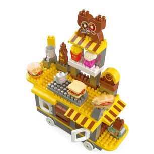 Juguete Carrito De Comidas En Bloques Y Figuras 117 Piezas