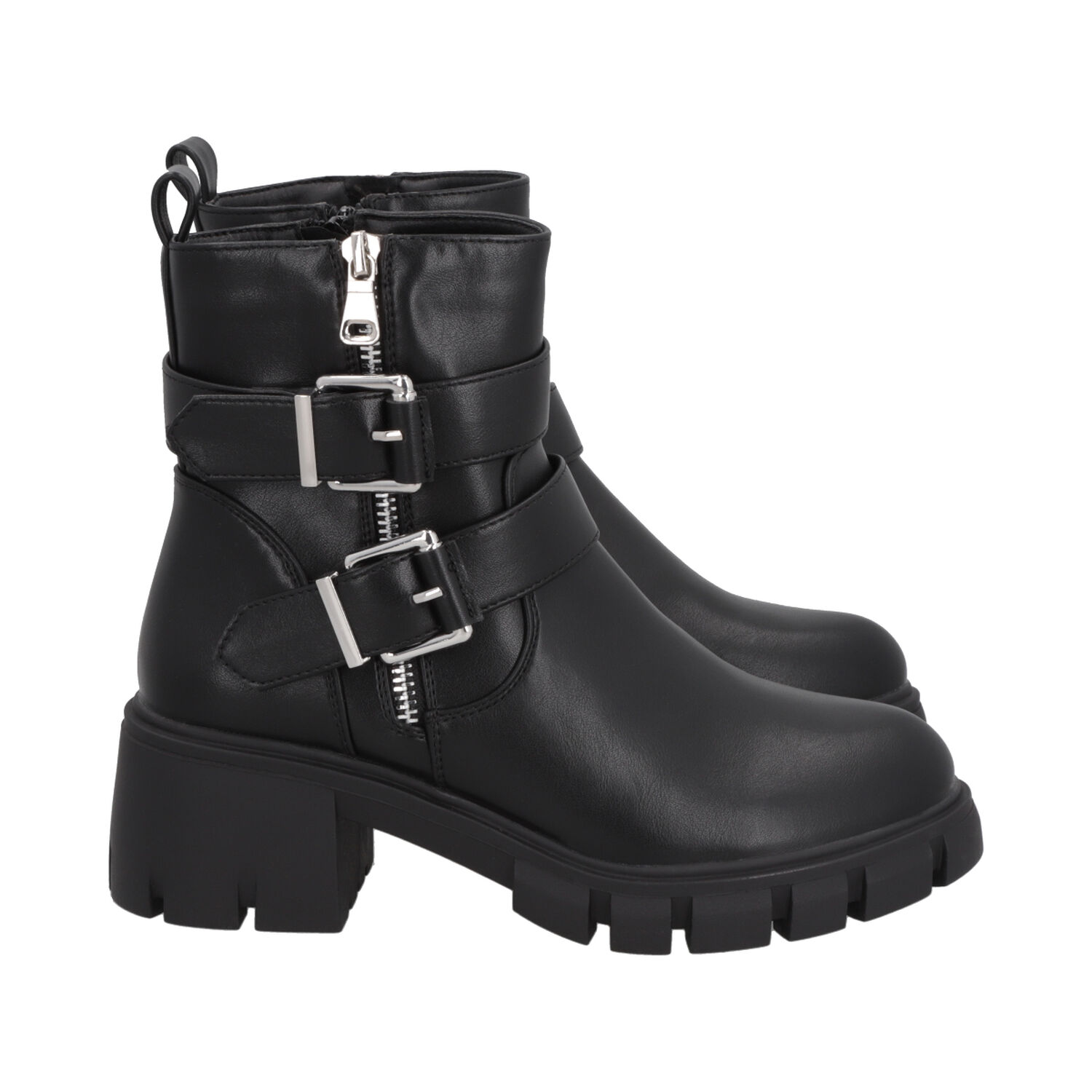 Botin Mujer Negro Rebecca Police image number 2.0